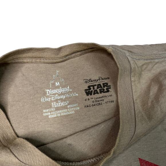 Disney Parks Star Wars The Last Jedi Kylo Ren T-Shirt Brown FLAW Adult Medium - Picture 5 of 5
